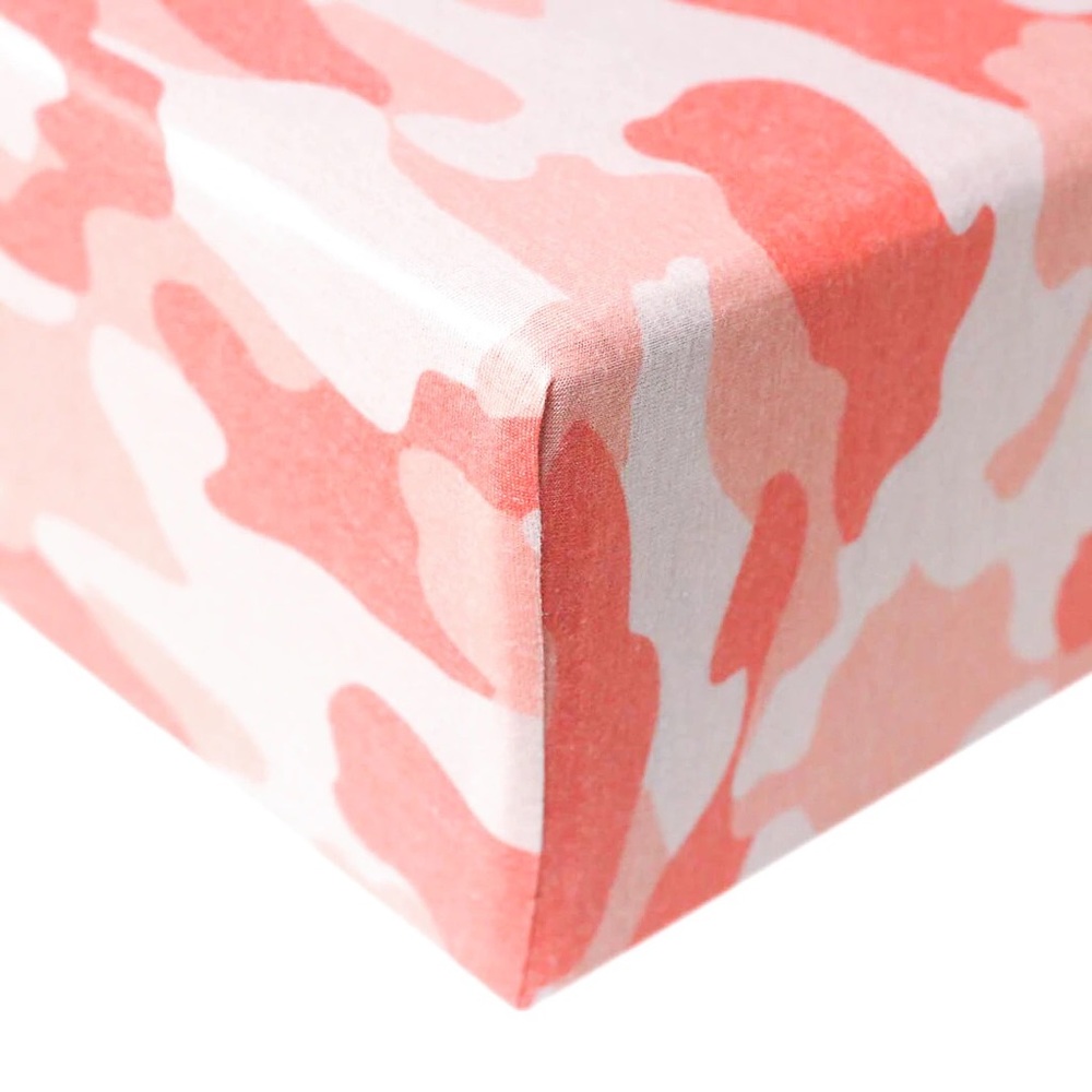 Copper Pearl Knit Fitted Crib Sheet